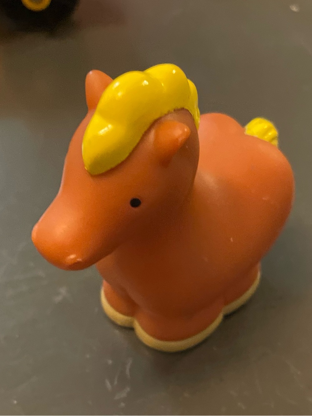 Little Horse brown yellow hair figure toy